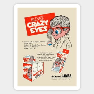 Vintage Crazy Eyes Toys Magnet